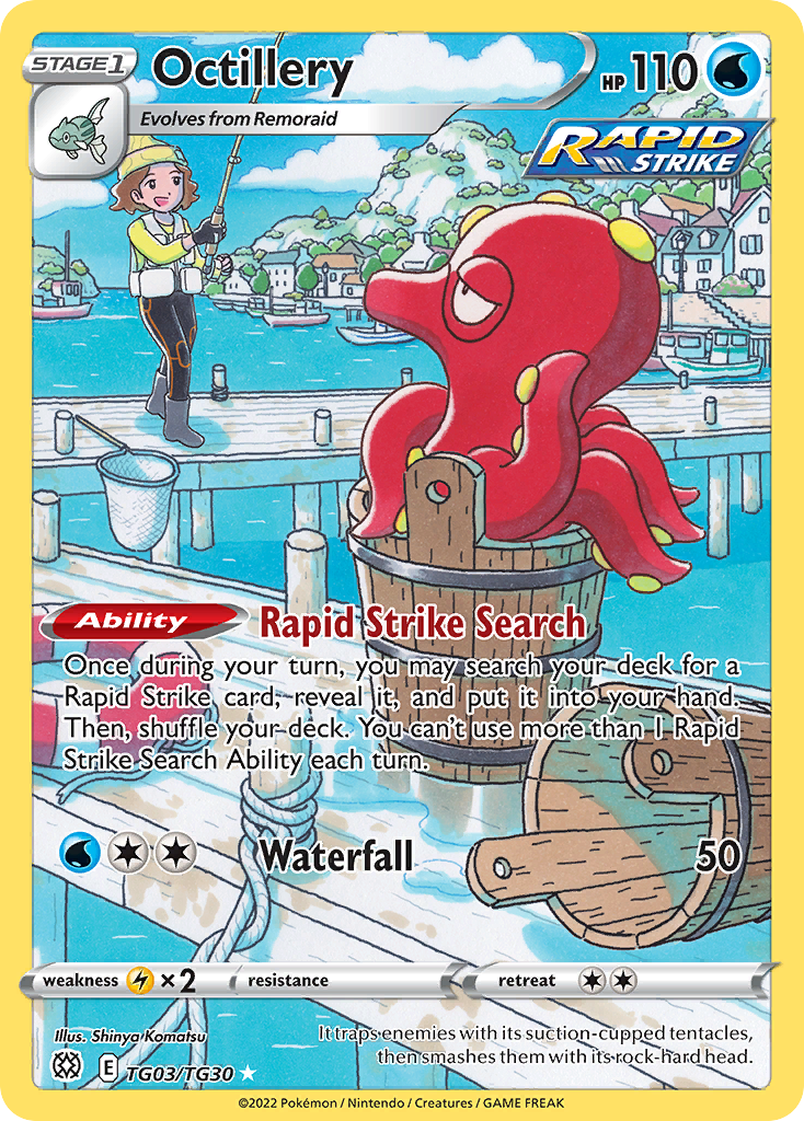 Brilliant Stars Trainer Gallery Octillery #TG3/30